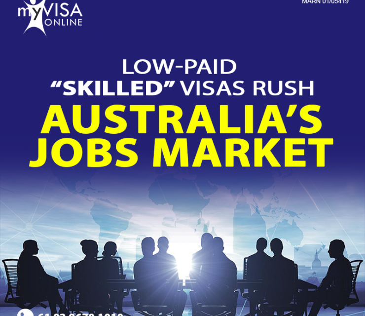 Low-paid “skilled” visas rush Australia’s jobs market