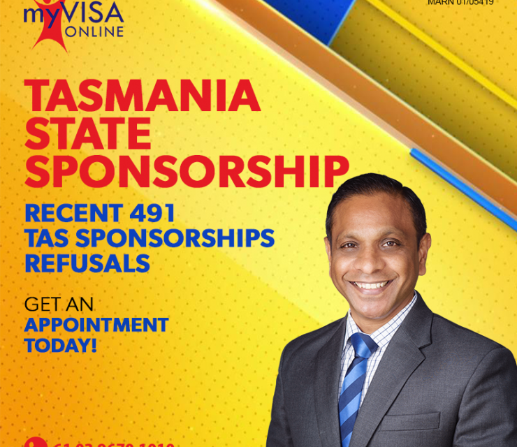 Tasmania State Sponsorship update for recent 491 refusals