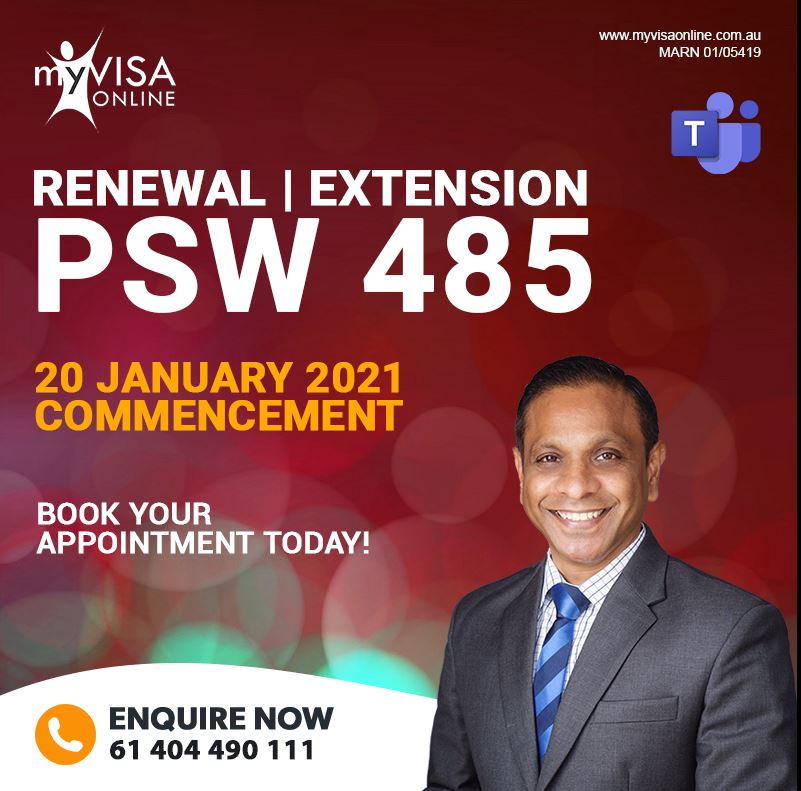 Renewal | Extension of 485 Post Study Workrights