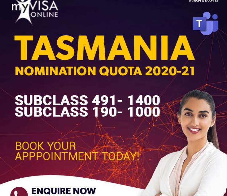 Tasmania Nomination quota for  2020 – 21