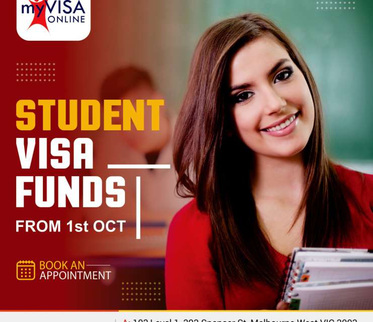 Student Visa Funds from 1st Oct