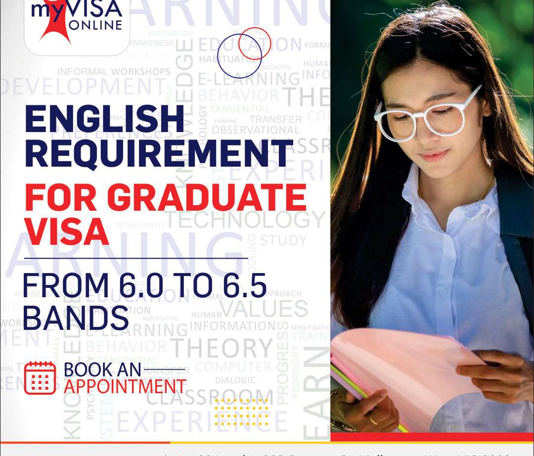 English Requirement for Graduate Visa From 6.0 to 6.5 Band